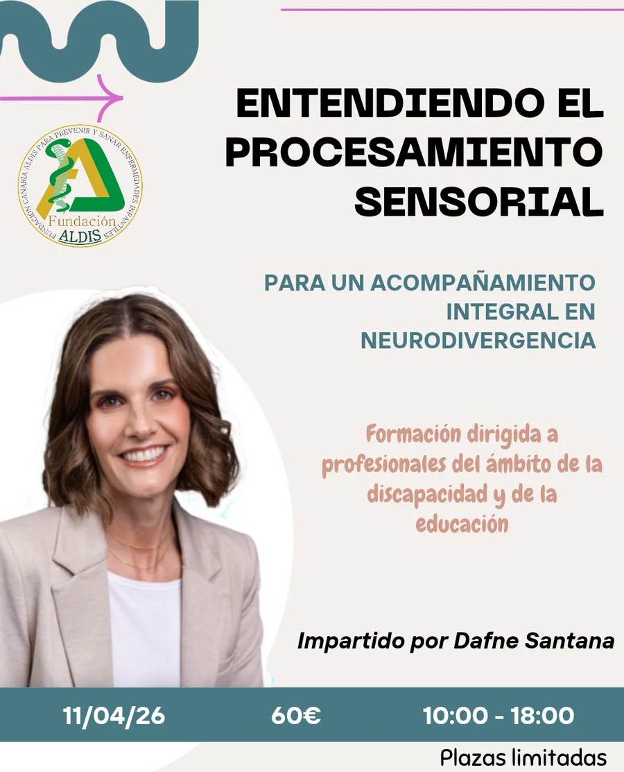 Cartel del curso «Entendiendo el procesamiento sensorial»